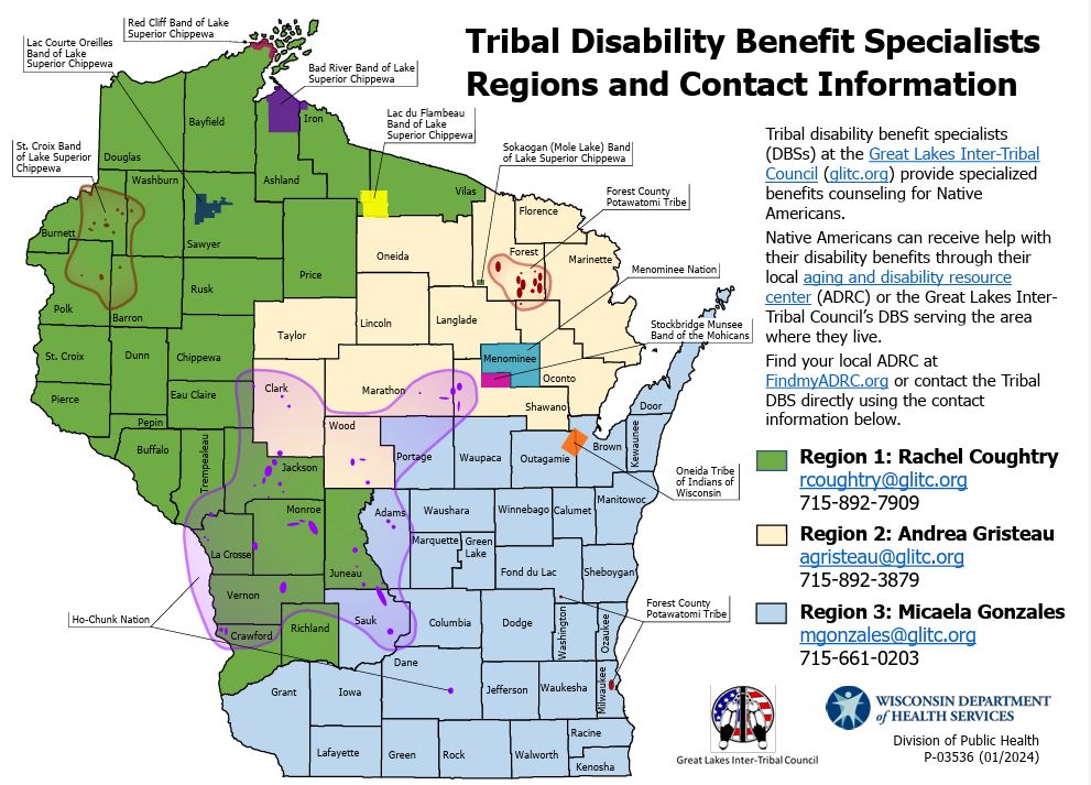 Map of Tribal DBS Services Map of Tribal DBS Services